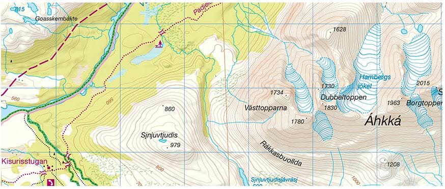 Carte de randonnée n° 05 - Jäkkvik, Ammarnäs (Suède) | Norstedts - Outdoor carte de randonnée Norstedts