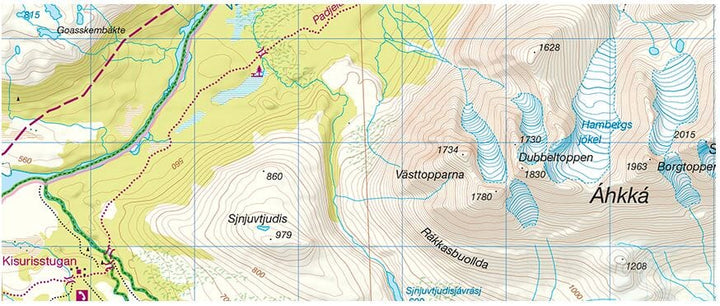 Carte de randonnée n° 05 - Jäkkvik, Ammarnäs (Suède) | Norstedts - Outdoor carte pliée Norstedts 