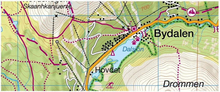 Carte de randonnée n° 05 - Jäkkvik, Ammarnäs (Suède) | Norstedts - Outdoor carte pliée Norstedts 