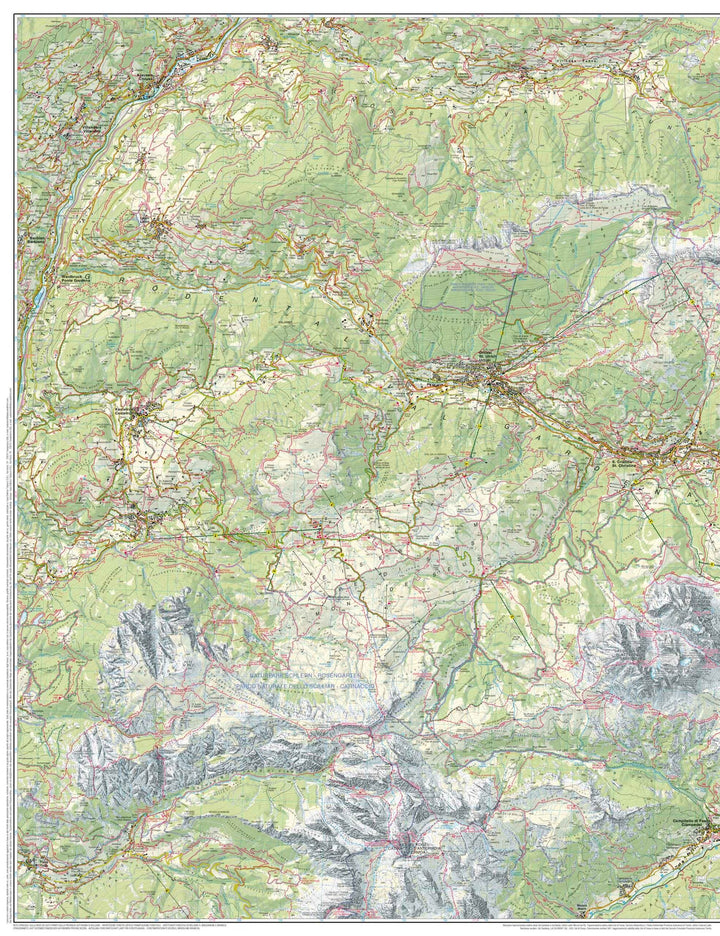Carte de randonnée n° 05 - Val Gardena et Alpe di Siusi (Alpes, Italie) | Tabacco carte pliée Tabacco 