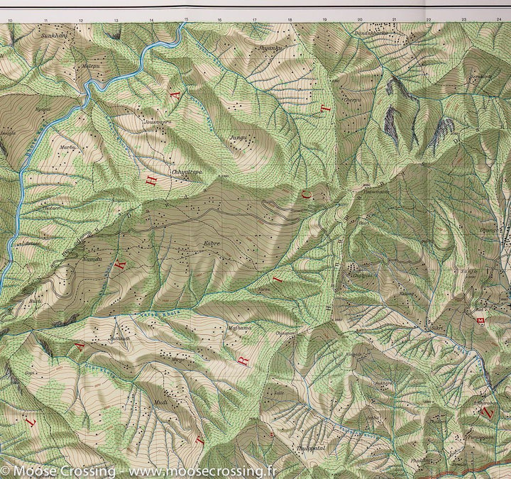 Carte de randonnée n° 06 - Tamba Kosi-Likhu Khola (Népal) | Nelles Verlag carte pliée Nelles Verlag 