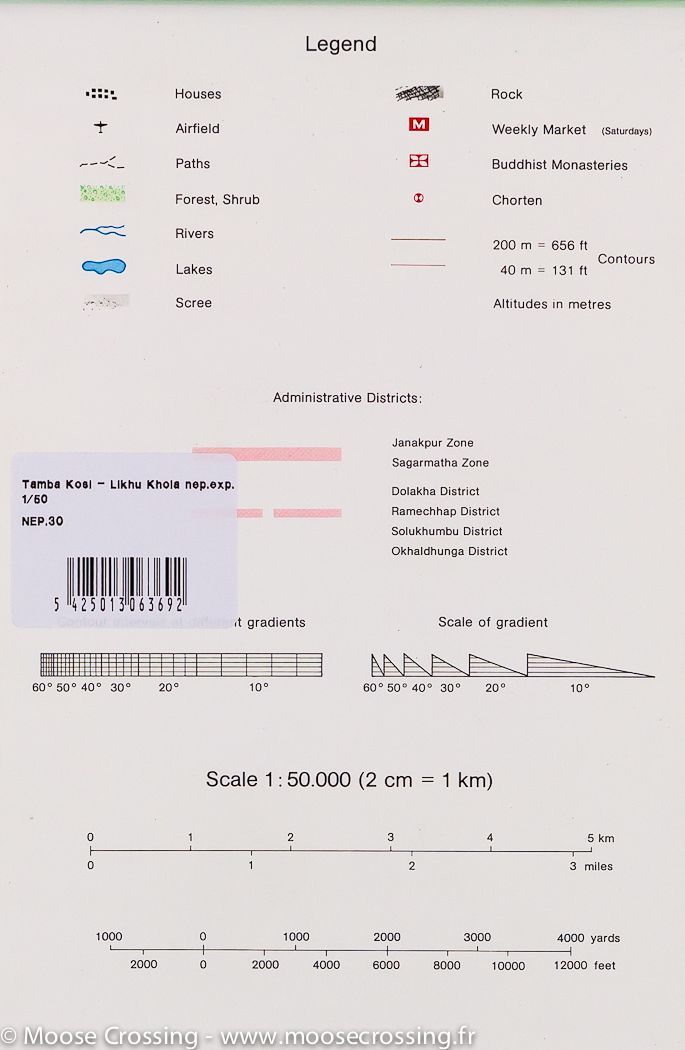 Carte de randonnée n° 06 - Tamba Kosi-Likhu Khola (Népal) | Nelles Verlag carte de randonnée Nelles Verlag
