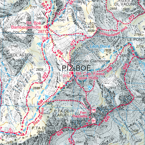 Carte de randonnée n° 07 - Alta Badia, Arabba et Marmolada (Alpes, Italie) | Tabacco carte de randonnée Tabacco