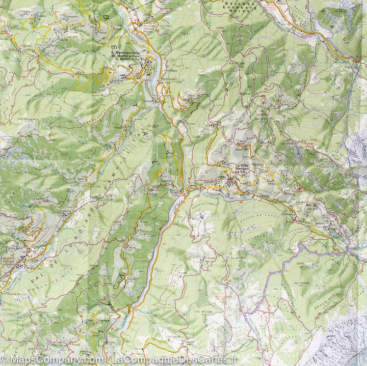 Carte de randonnée n° 7 d&rsquo;Alta Badia, Arabba et Marmolada (Alpes, Italie) | Tabacco - La Compagnie des Cartes
