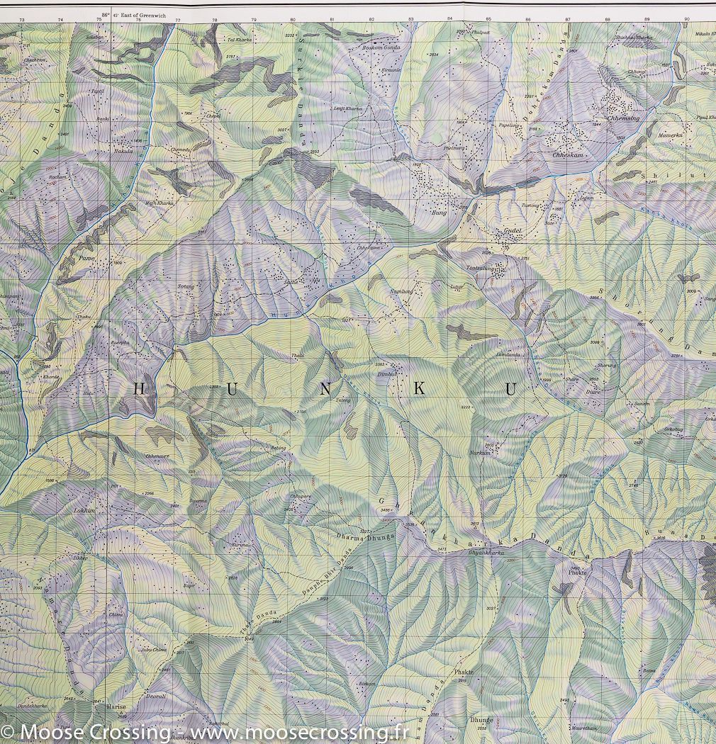 Carte de randonnée n° 07 - Dudh Kosi (Népal) | Nelles Verlag carte de randonnée Nelles Verlag