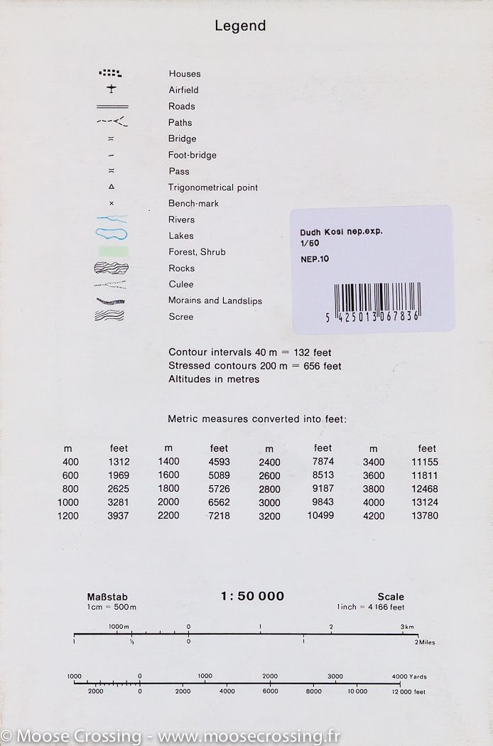 Carte de randonnée n° 07 - Dudh Kosi (Népal) | Nelles Verlag carte de randonnée Nelles Verlag