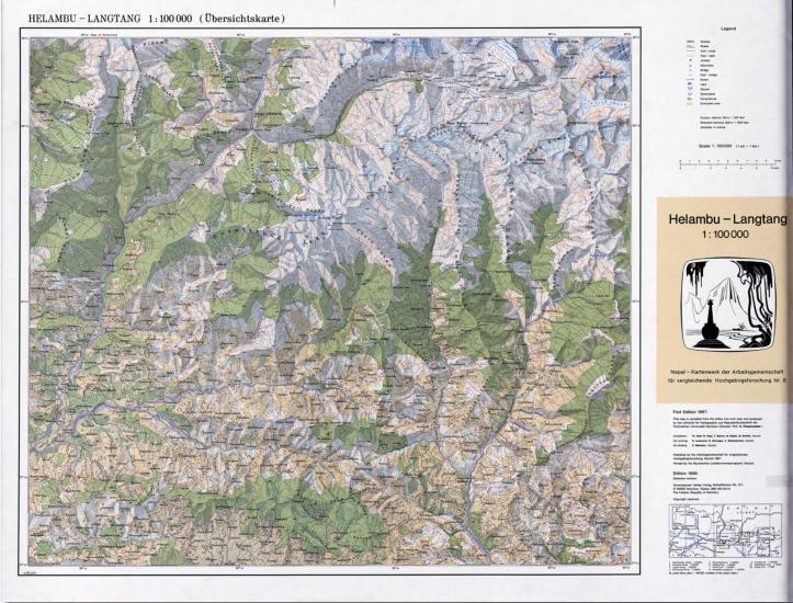 Carte de randonnée n° 08 - Helambu-Langtang (Népal) | Nelles Verlag carte de randonnée Nelles Verlag