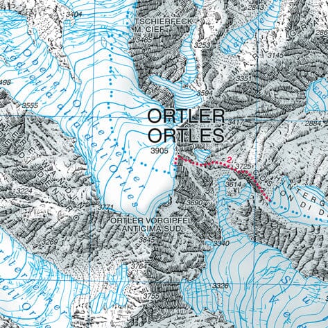Carte de randonnée n° 08 - Ortles et Cevedale (Alpes, Italie) | Tabacco carte pliée Tabacco 