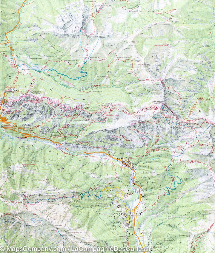 Carte de randonnée n° 9 d&rsquo;Alpi Carniche (Alpes Carniques, Italie) | Tabacco - La Compagnie des Cartes