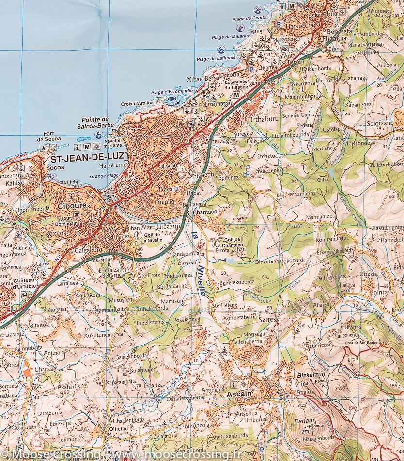 Carte de randonnée n° 1 - Pays Basque Ouest (Labourd, Basse-Navarre) | Rando Editions carte de randonnée Rando Editions