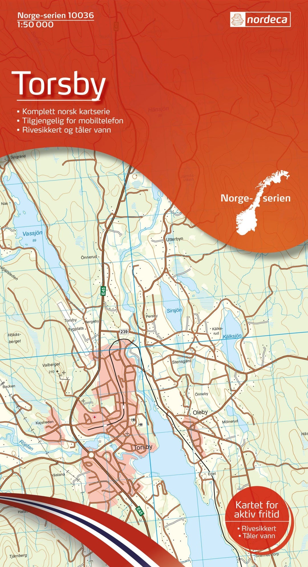 Carte de randonnée n° 10036 - Torsby (Norvège) | Nordeca - Norge-serien carte pliée Nordeca 