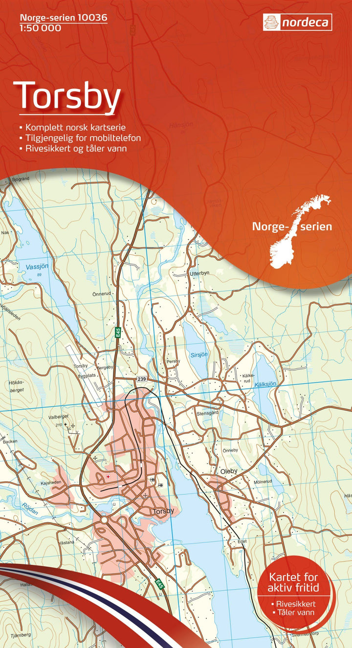 Carte de randonnée n° 10036 - Torsby (Norvège) | Nordeca - Norge-serien carte pliée Nordeca 