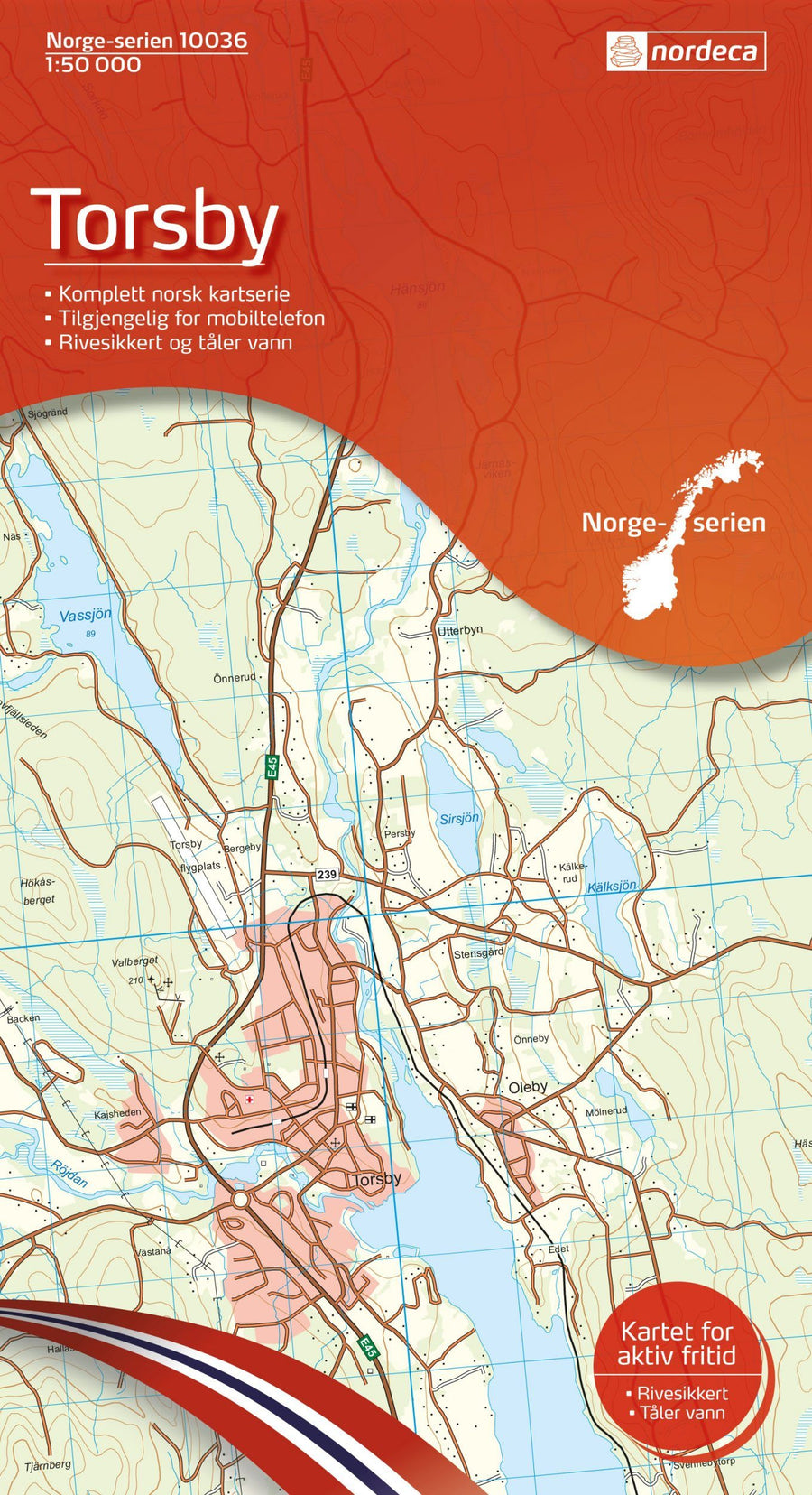 Carte de randonnée n° 10036 - Torsby (Norvège) | Nordeca - Norge-serien carte pliée Nordeca 