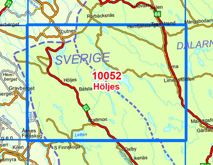 Carte de randonnée n° 10052 - Holjes (Norvège) | Nordeca - Norge-serien carte pliée Nordeca 