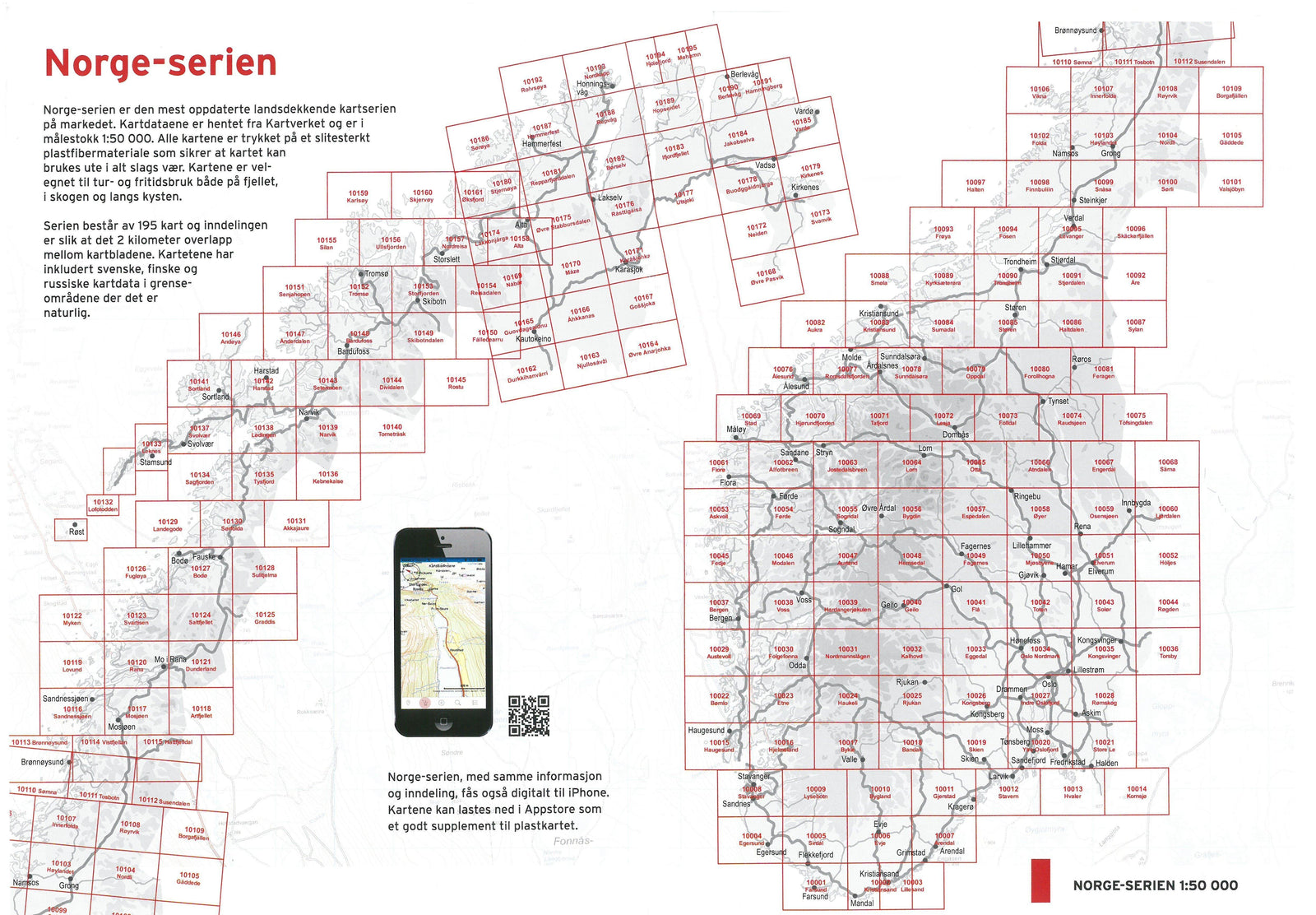 Carte de randonnée n° 10069 - Stad (Norvège) | Nordeca - Norge-serien carte de randonnée Nordeca