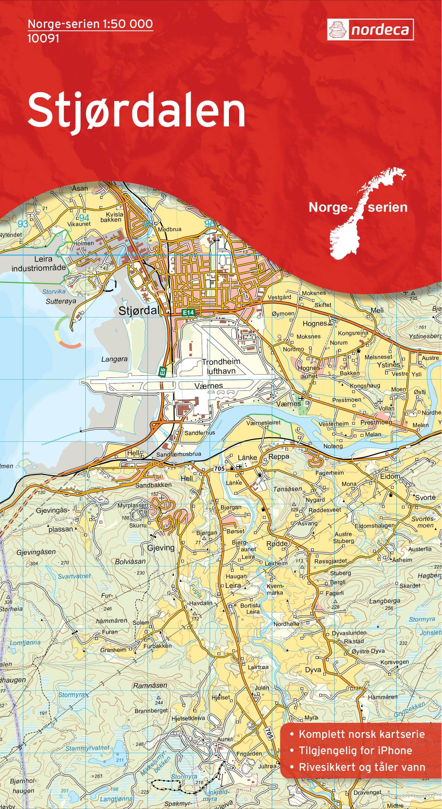 Carte de randonnée n° 10091 - Stordalen (Norvège) | Nordeca - Norge-serien carte de randonnée Nordeca