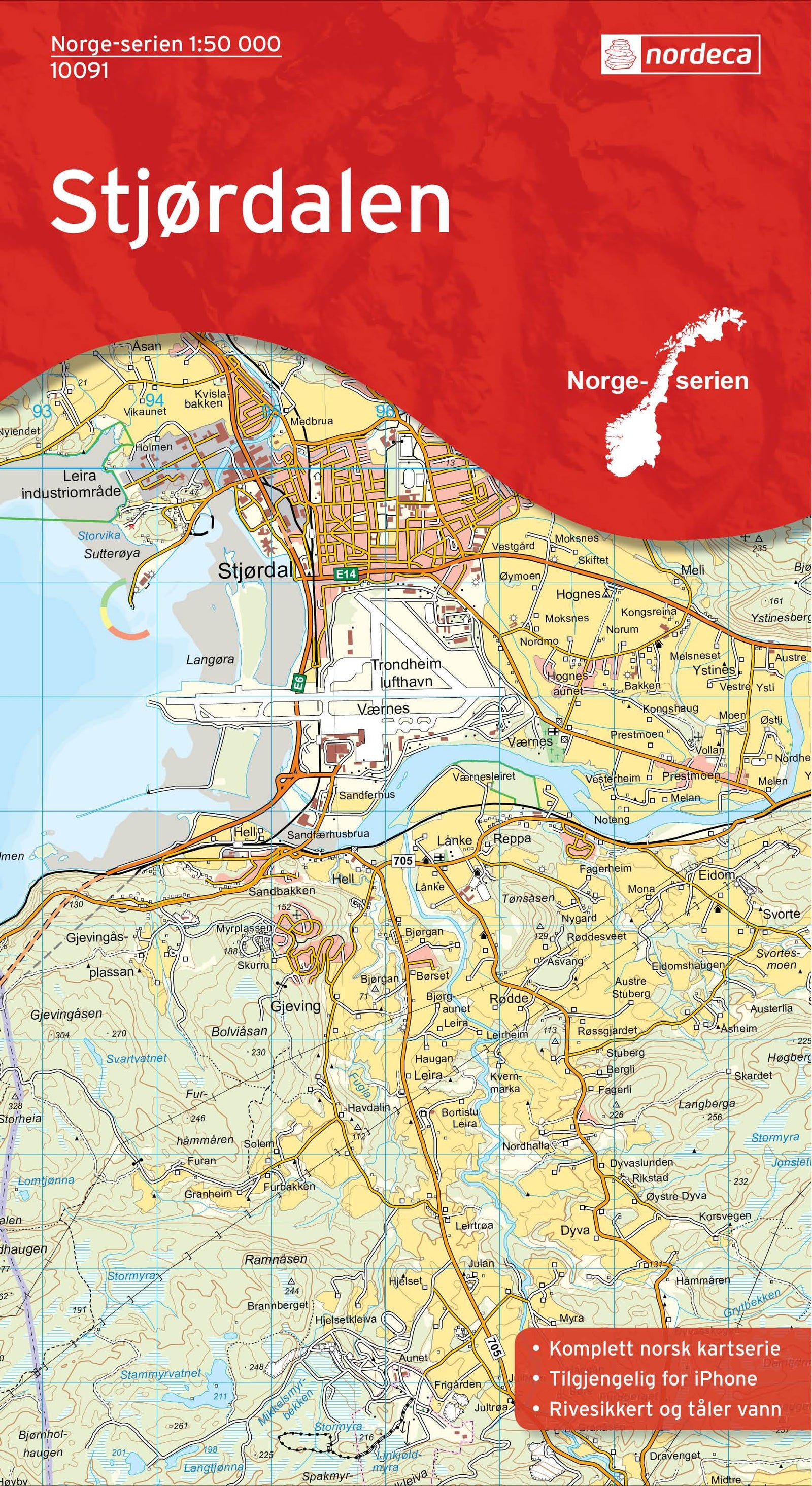 Carte de randonnée n° 10091 - Stordalen (Norvège) | Nordeca - Norge-serien carte de randonnée Nordeca