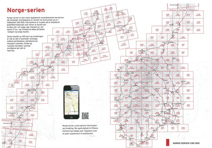 Carte de randonnée n° 10186 - Soroya (Norvège) | Nordeca - Norge-serien carte pliée Nordeca 