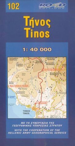 Carte de randonnée n° 102 - Tinos | Road Editions carte de randonnée Road Editions