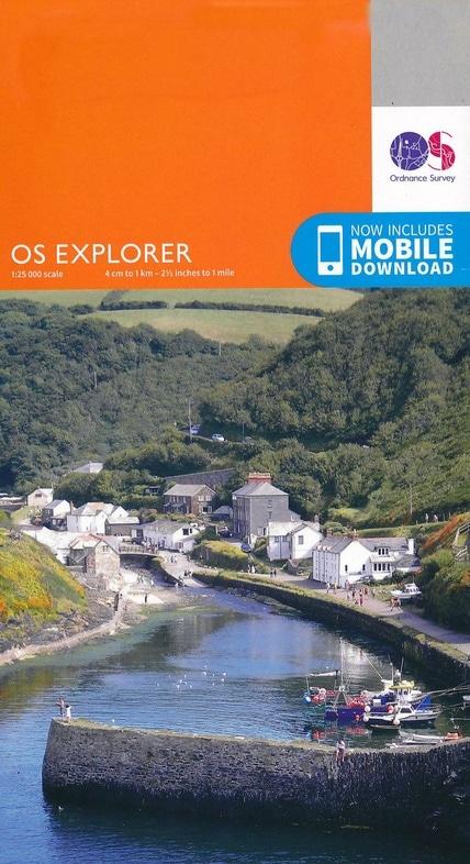 Carte de randonnée n° 104 - Redruth, St Agnes (Grande Bretagne) | Ordnance Survey - Explorer carte pliée Ordnance Survey 