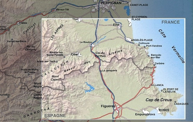 Carte de randonnée n° 11 - Collioure, Cadaquès, Massif des Albères, Côte Vermeille & cap de Creus | Rando Editions carte pliée Rando Editions 
