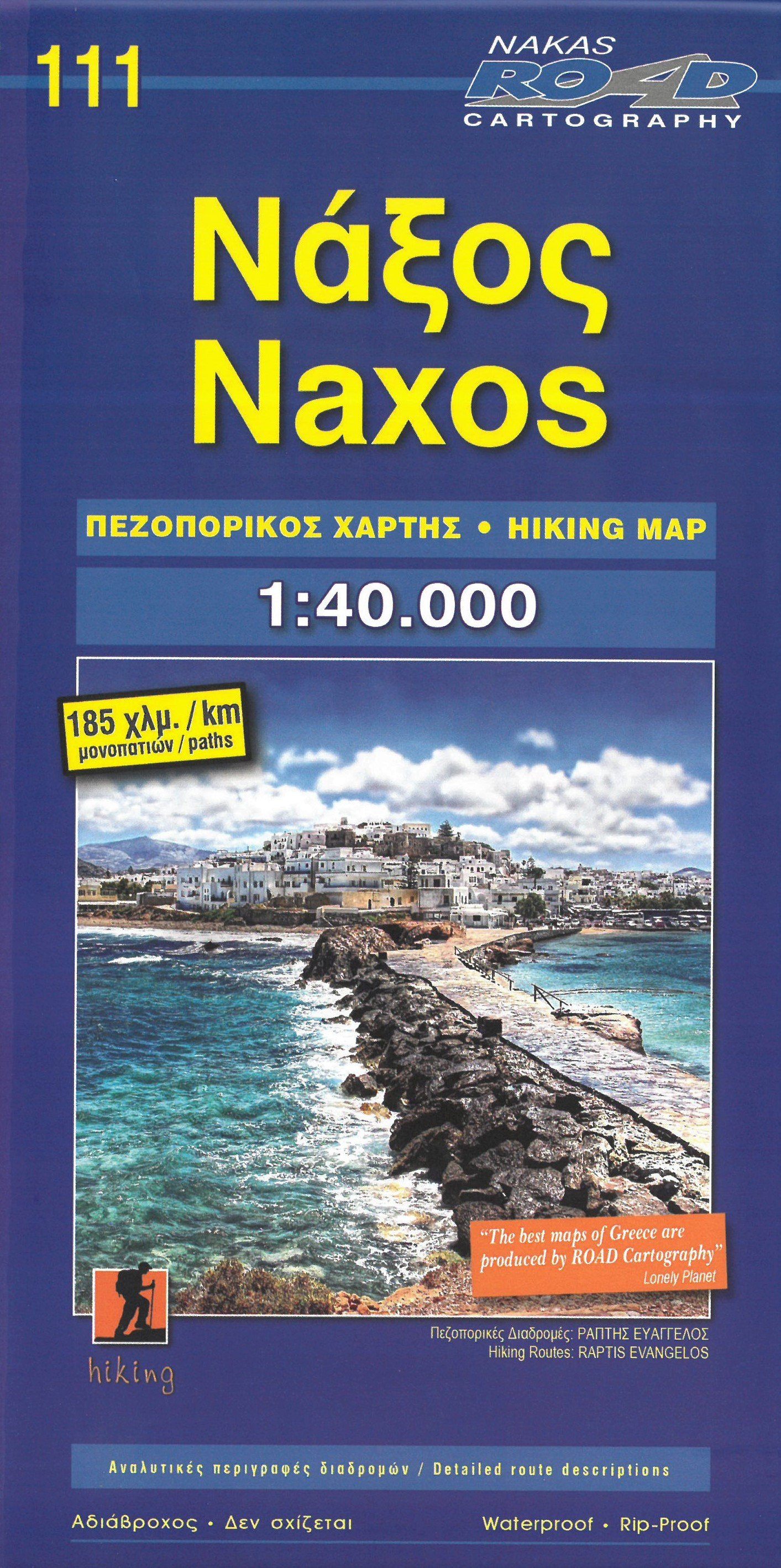 Carte de randonnée n° 111 - Naxos | Road Editions carte de randonnée Road Editions