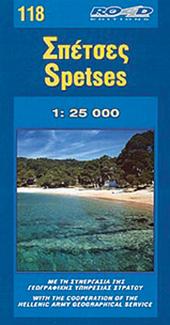 Carte de randonnée n° 118 - Spetses | Road Editions carte de randonnée Road Editions