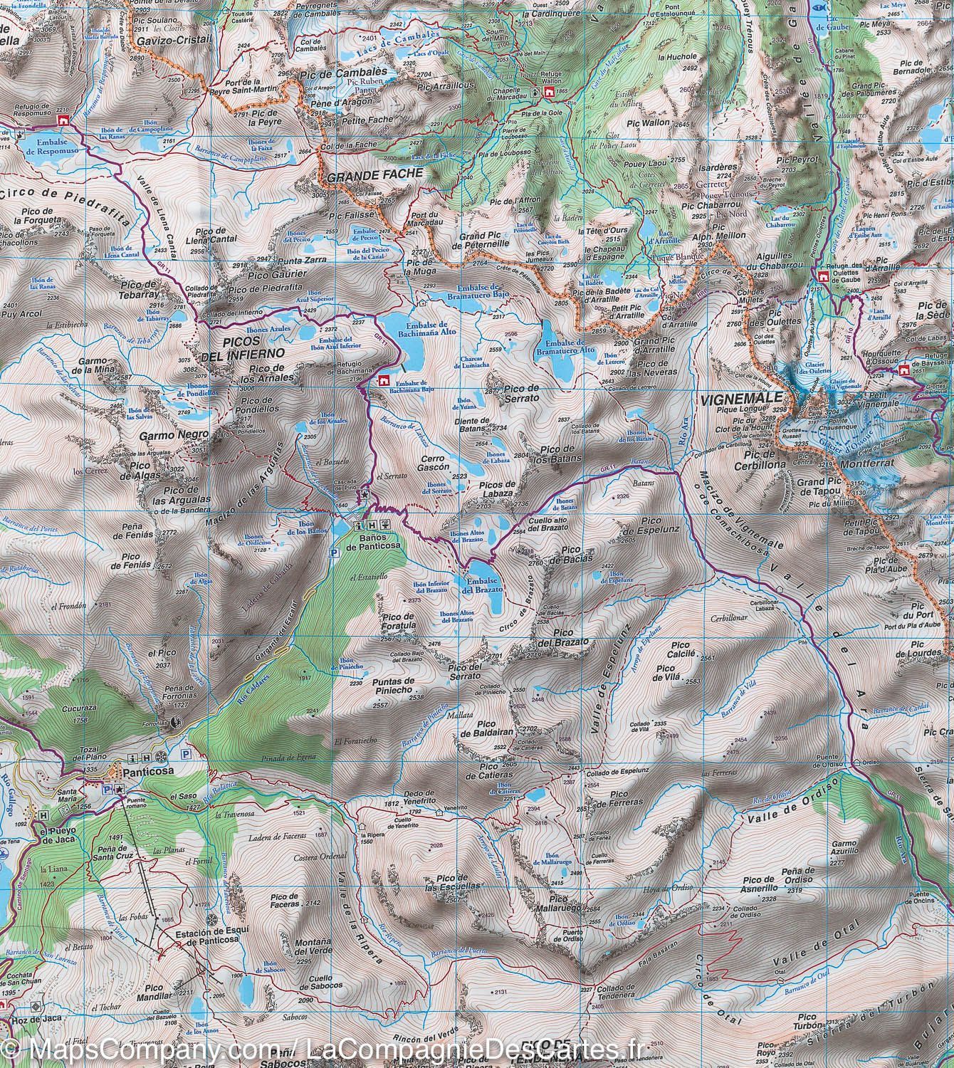 Carte de randonnée n° 12 - Gavarnie & Ordesa (Pyrénées) | Rando Editions carte de randonnée Rando Editions