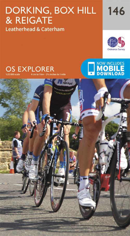 Carte de randonnée n° 146 - Dorking, Box Hill, Reigate (Grande Bretagne) | Ordnance Survey - Explorer carte de randonnée Ordnance Survey Papier