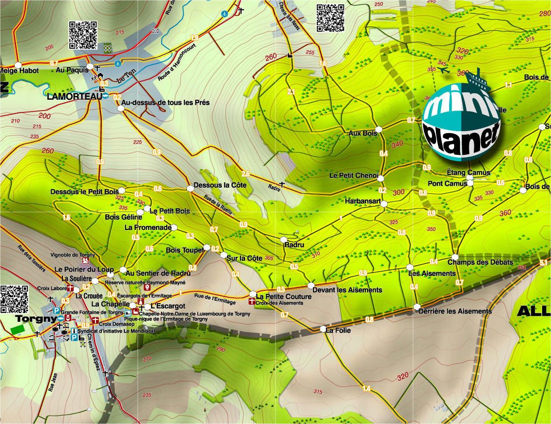 Carte de randonnée n° 15 - Gaume | Mini Planet carte de randonnée Mini Planet Default Title