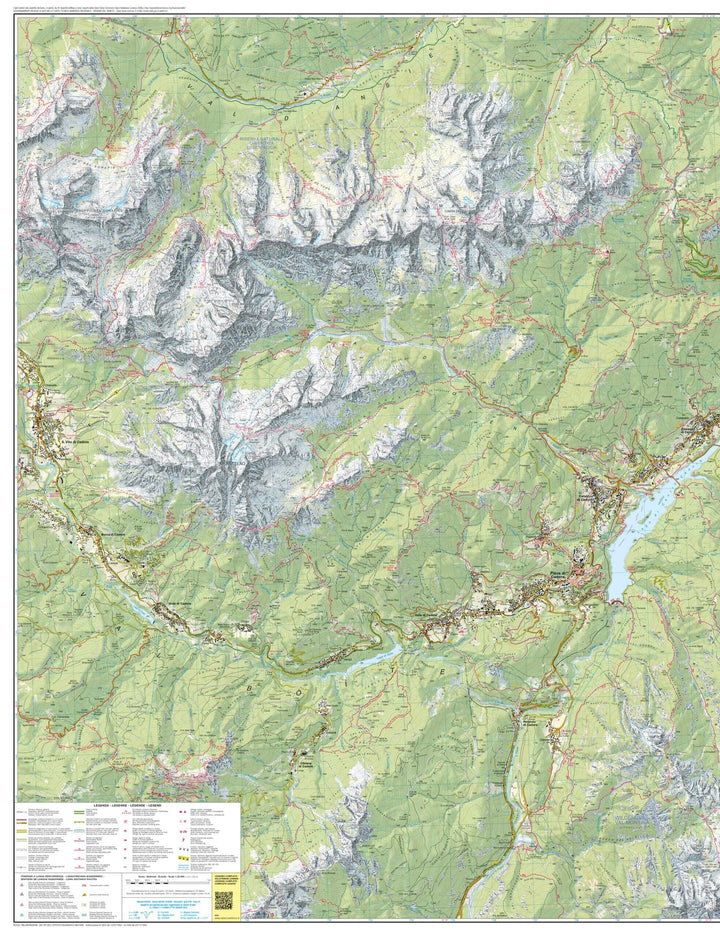 Carte de randonnée n° 16 - Lac Centro Cadore (Dolomites, Italie) | Tabacco carte pliée Tabacco 
