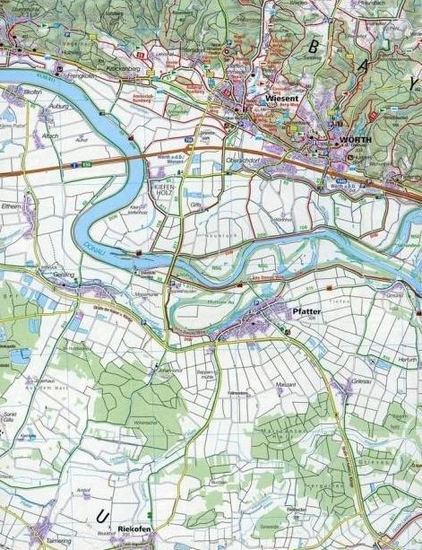 Carte de randonnée n° 160 - Basse Bavière (Allemagne) | Kompass carte de randonnée Kompass