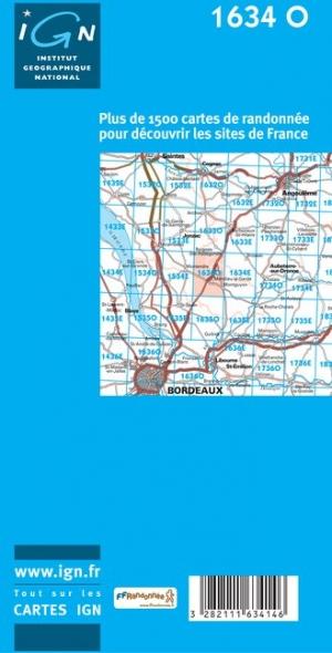 Carte de randonnée n° 1940 - Valence, Bourg-de-Visa | IGN - Série Bleue carte de randonnée IGN