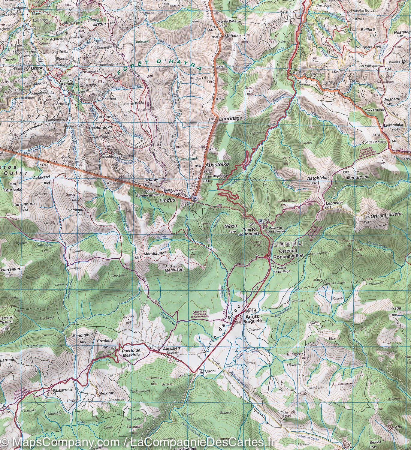 Carte de randonnée n° 2 - Pays Basque Est (Pyrénées) | Rando Editions carte de randonnée Rando Editions