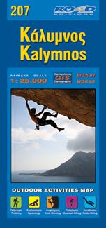 Carte de randonnée n° 207 - Kalymnos | Road Editions carte de randonnée Road Editions