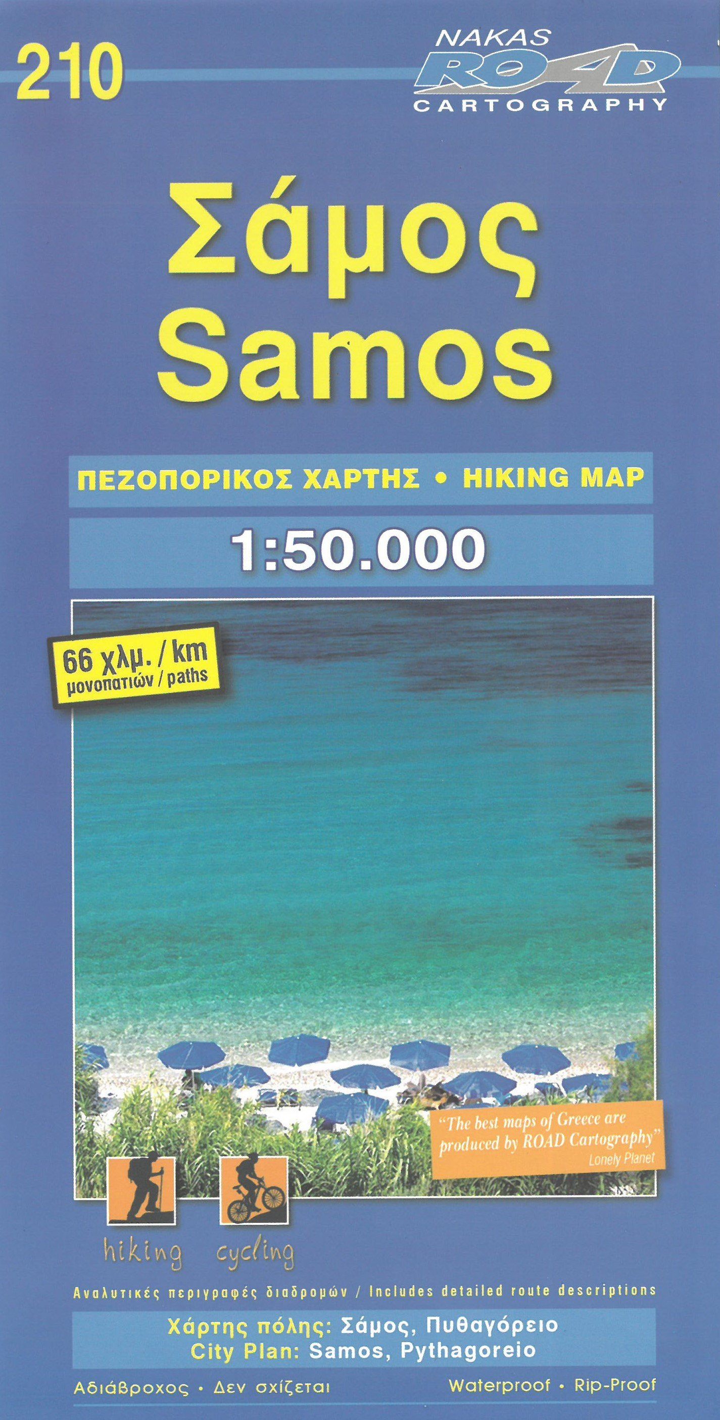 Carte de randonnée n° 210 - Samos | Road Editions carte de randonnée Road Editions