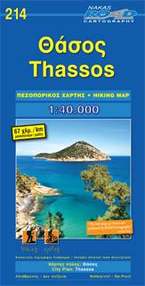 Carte de randonnée n° 214 - Thassos | Road Editions carte de randonnée Road Editions