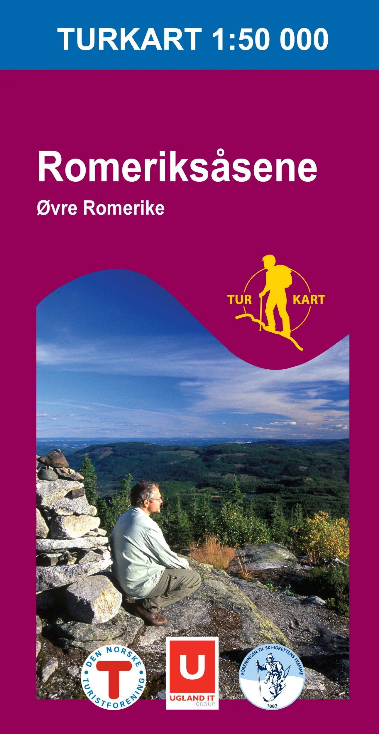 Carte de randonnée n° 2225 - Romeriksasene (Norvège) | Nordeca - Turkart 1/50 000 carte de randonnée Nordeca Default Title