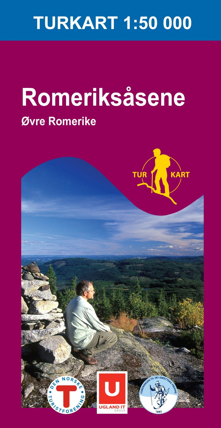 Carte de randonnée n° 2225 - Romeriksasene (Norvège) | Nordeca - Turkart 1/50 000 carte pliée Nordeca 