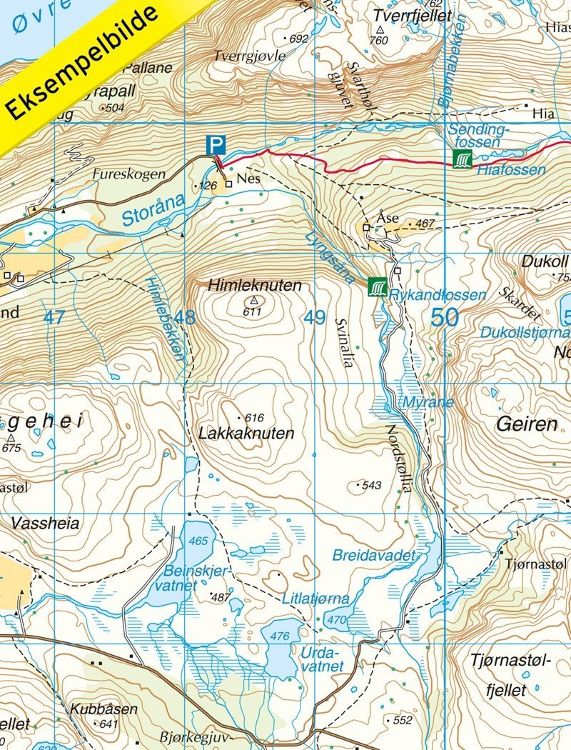 Carte de randonnée n° 2232 - Hjelmelandsheiane (Norvège) | Nordeca - Turkart 1/50 000 carte pliée Nordeca 