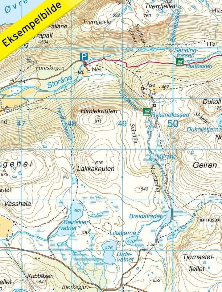 Carte de randonnée n° 2232 - Hjelmelandsheiane (Norvège) | Nordeca - Turkart 1/50 000 carte pliée Nordeca 