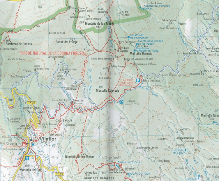 Carte de randonnée n° 233 - Tenerife (îles Canaries) | Kompass carte de randonnée Kompass