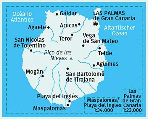 Carte de randonnée n° 237 - Grande Canarie | Kompass carte pliée Kompass 