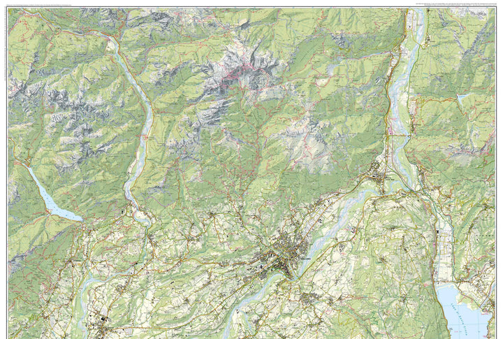 Carte de randonnée n° 24 - Dolomites autour de Belluno (Dolomites, Italie) | Tabacco carte pliée Tabacco 