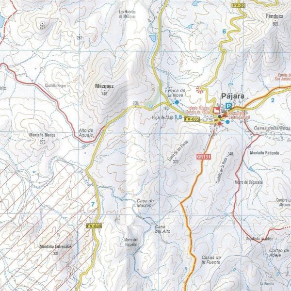 Carte de randonnée n° 240 - Fuerteventura | Kompass carte de randonnée Kompass