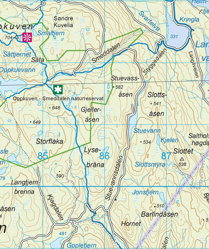 Carte de randonnée n° 2423 - Oslo Nordmark Sommer (Norvège) | Nordeca - Turkart 1/50 000 carte pliée Nordeca 
