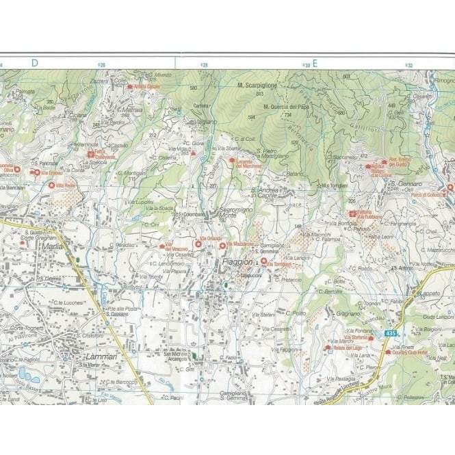 Carte de randonnée n° 2440 - Toscane | Kompass carte pliée Kompass 