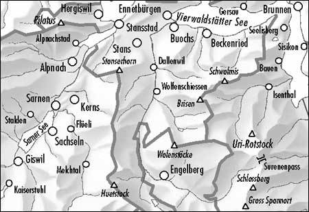 Carte de randonnée n° 245T - Stans (Suisse) | Swisstopo - Excursions au 1/50 000 carte pliée Swisstopo 