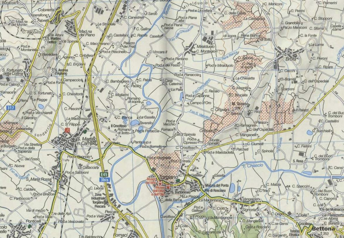 Carte de randonnée n° 2464 - Perugia (Pérouse), Assise (Italie) | Kompass carte de randonnée Kompass