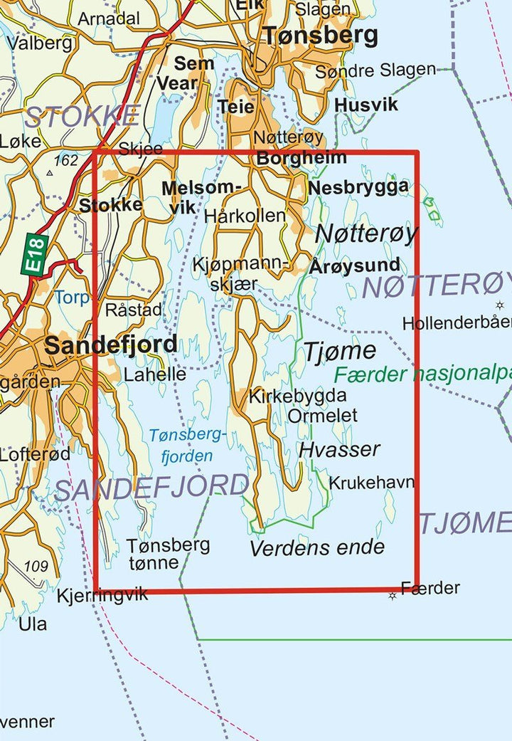 Carte de randonnée n° 2479 - Verdens Ende (Norvège) | Nordeca - Turkart 1/25 000 carte pliée Nordeca 